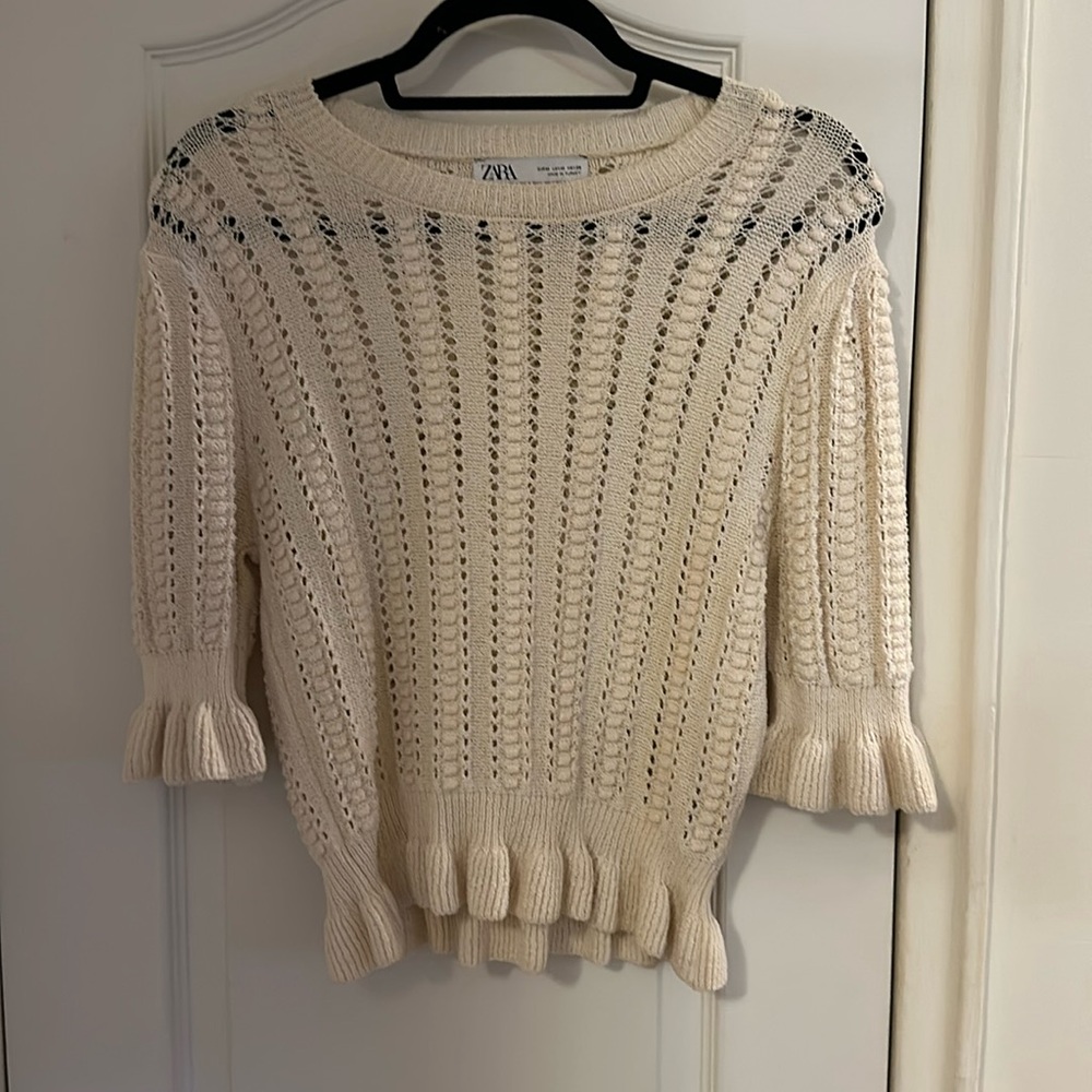 Zara beige blouse